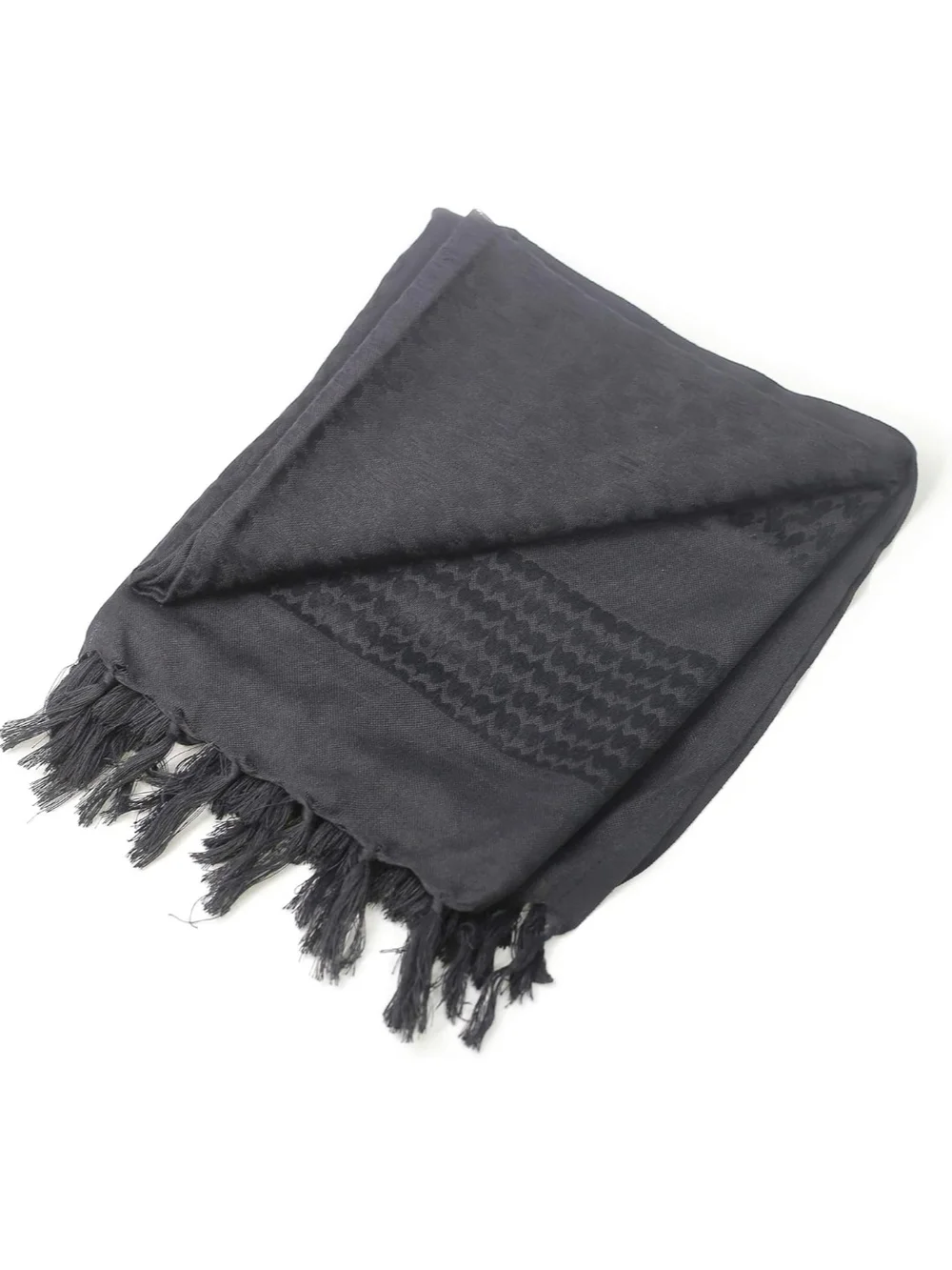 Black Tactical Shemagh Scarf Wrap - Men's Accessory